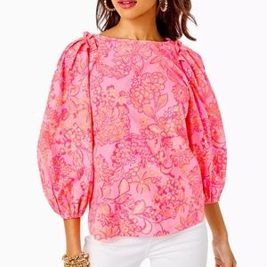 NWT Lilly Pulitzer Barbara Top in Days Bloom size XS